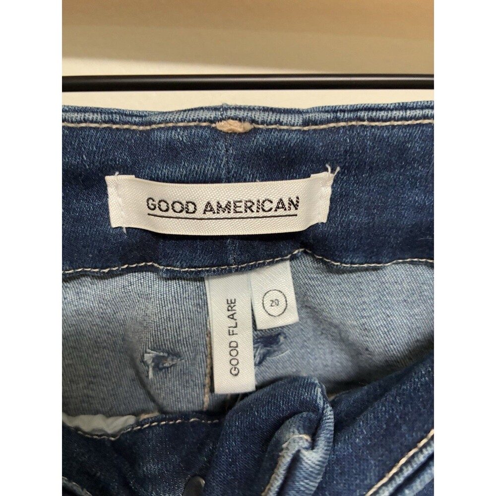 Good American Good Flare Women’s Size 20 Dark Blue - Picture 5 of 9